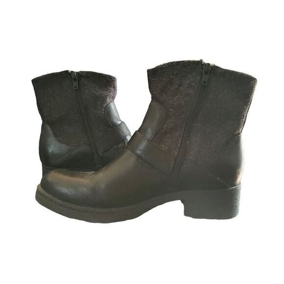 b.o.c. Born Wool Leather Ankle Boots. Side zip. Size 8.5 - Picture 6 of 7